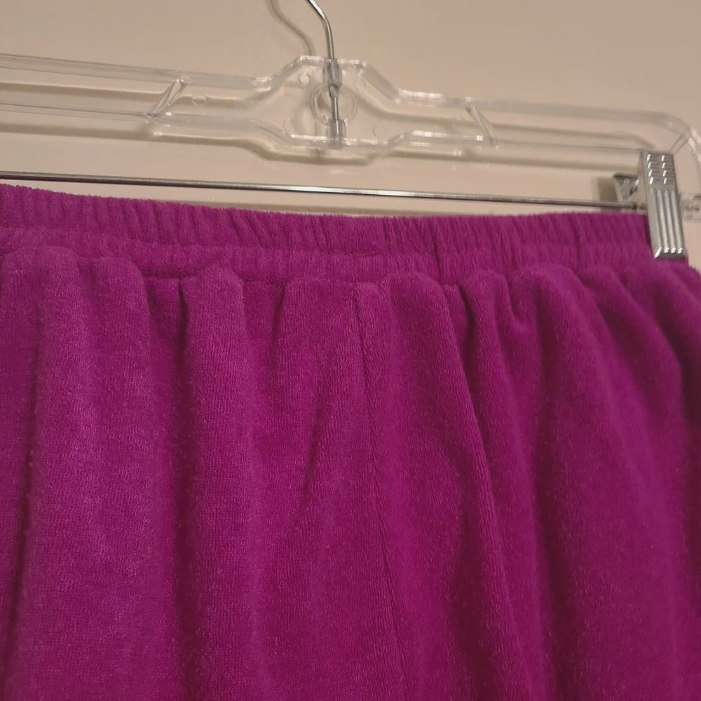 Franki for Francesca's | Fuchsia Pink Terry Cloth Athleisure Shorts (Size 10)
